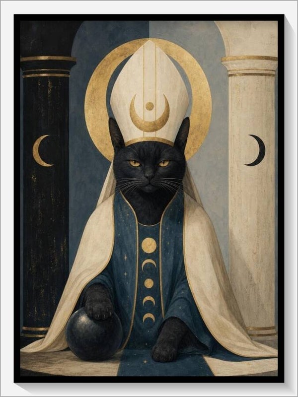 MoonCats Tarot „V Der Hohepriester“