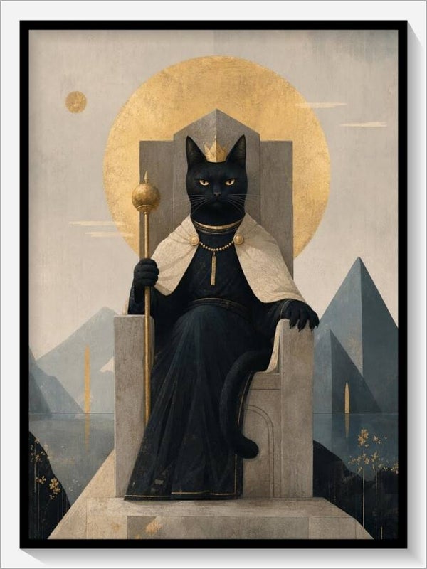 MoonCats Tarot „IV Der Herrscher“