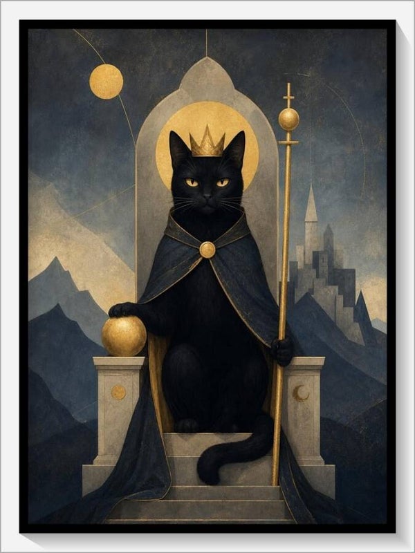 MoonCats Tarot „IV Der Herrscher“