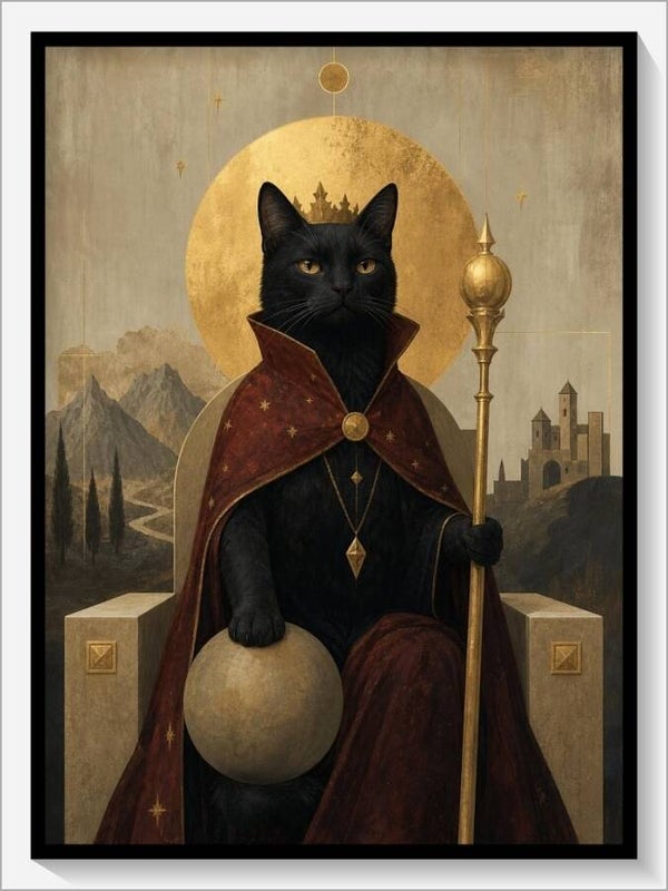 MoonCats Tarot „IV Der Herrscher“