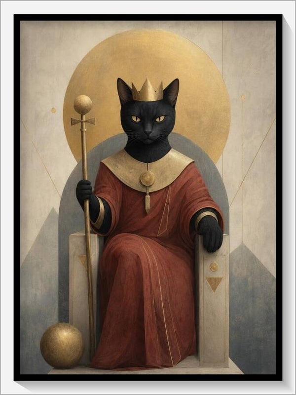 MoonCats Tarot „IV Der Herrscher“