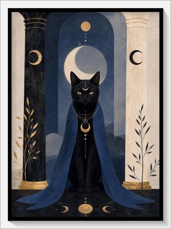MoonCats Tarot „II Die Hohepriesterin“