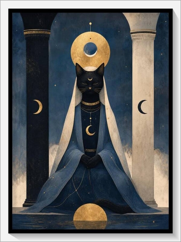 MoonCats Tarot „II Die Hohepriesterin“