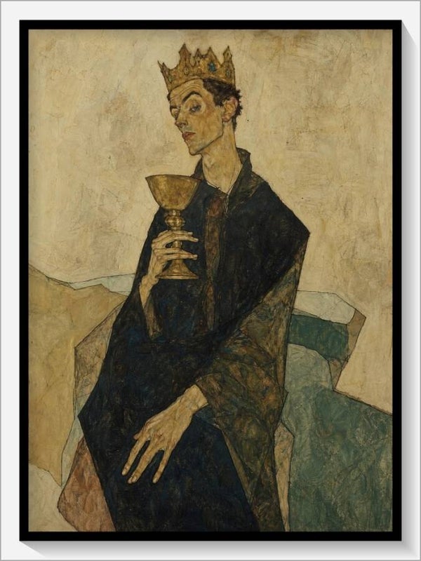 Schiele Tarot „König der Kelche"