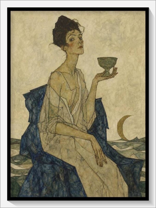 Schiele Tarot „Königin der Kelche"