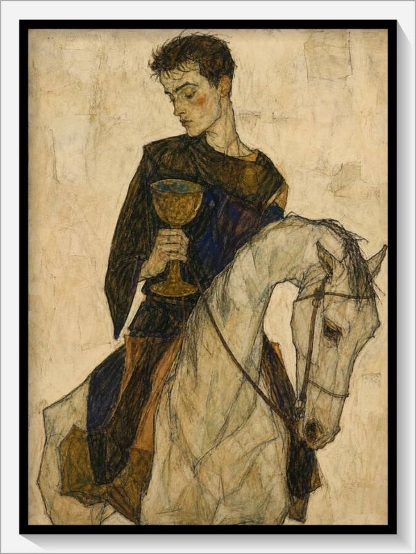 Schiele Tarot „Ritter der Kelche"