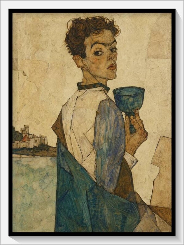 Schiele Tarot „Bube der Kelche"