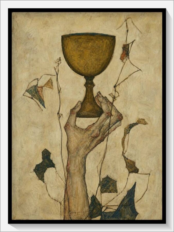 Schiele Tarot „As der Kelche"