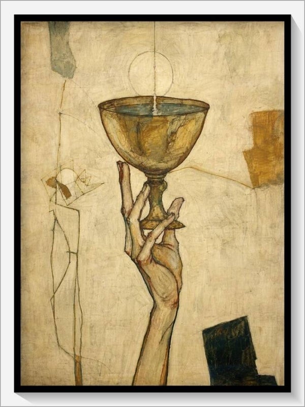 Schiele Tarot „As der Kelche"