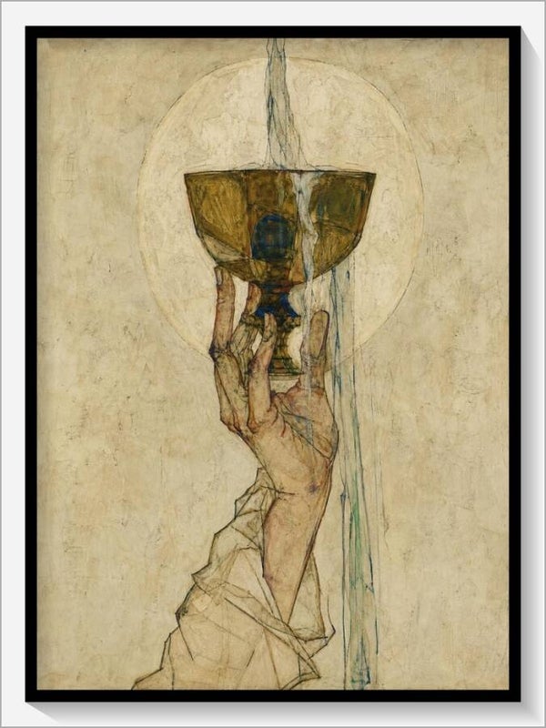 Schiele Tarot „As der Kelche"