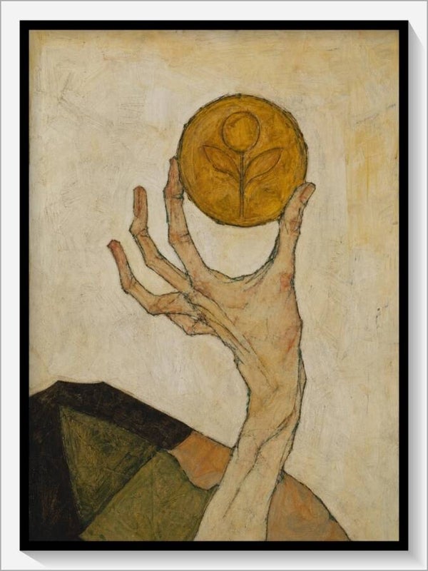 Schiele Tarot „As der Münzen"