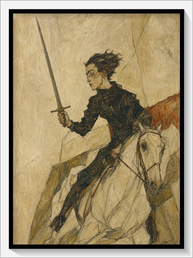 Schiele Tarot „Ritter der Schwerter"