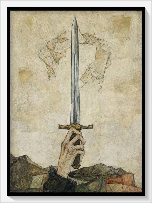 Schiele Tarot „As der Schwerter"