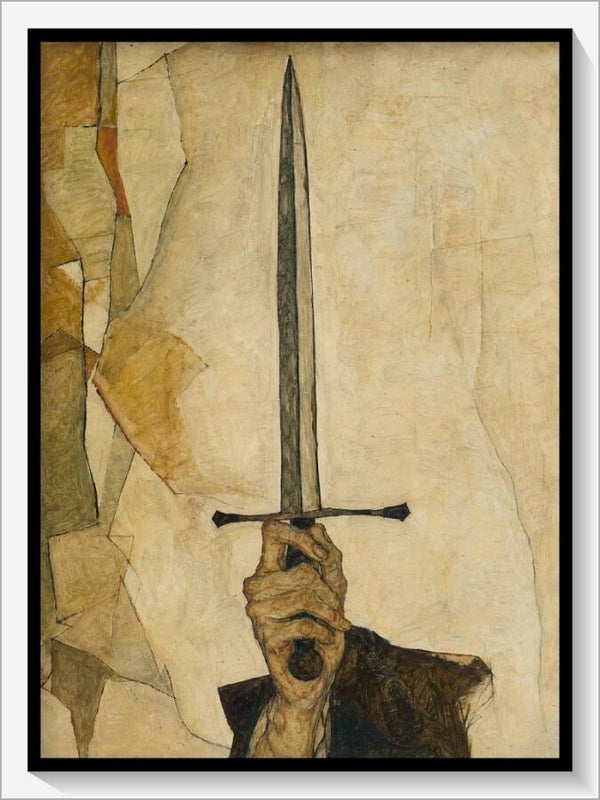 Schiele Tarot „As der Schwerter"