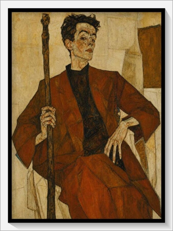 Schiele Tarot „König der Stäbe"