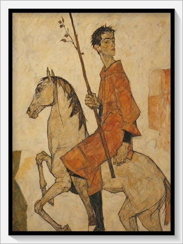 Schiele Tarot „Ritter der Stäbe"