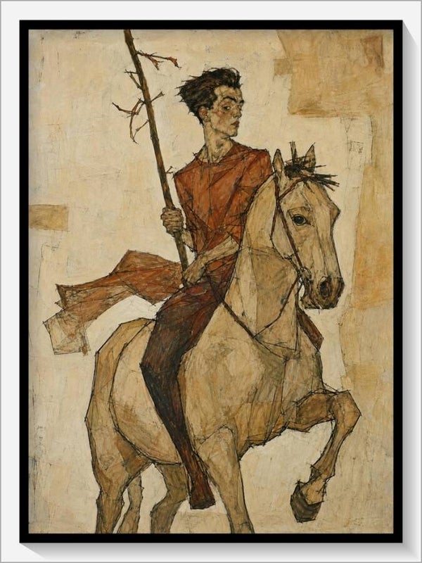 Schiele Tarot „Ritter der Stäbe"