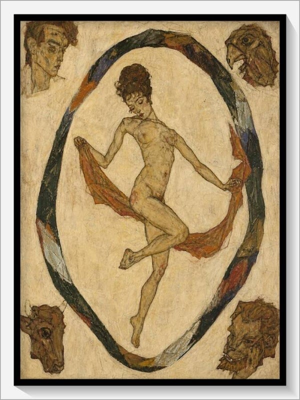 Schiele Tarot „XXI Die Welt"