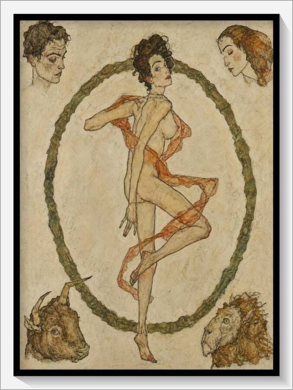 Schiele Tarot „XXI Die Welt"