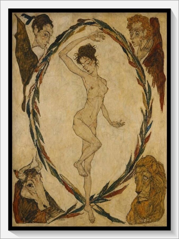Schiele Tarot „XXI Die Welt"