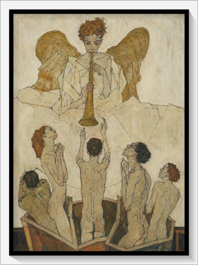 Schiele Tarot „XX Das Gericht"