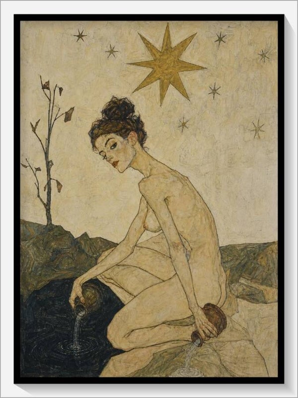 Schiele Tarot „XVII Der Stern"