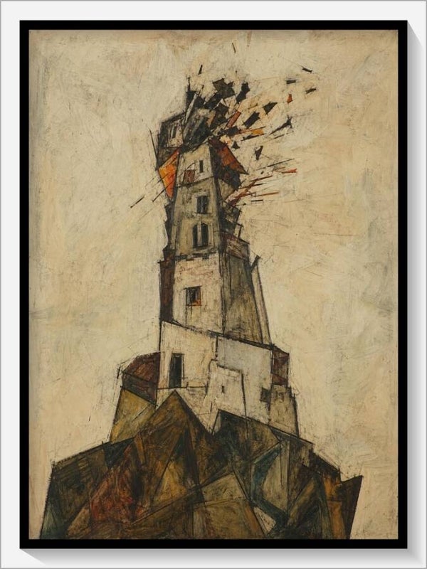 Schiele Tarot „XVI Der Turm"