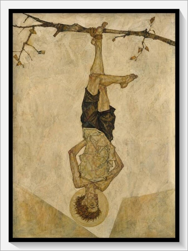 Schiele Tarot „XII Der Hängende"