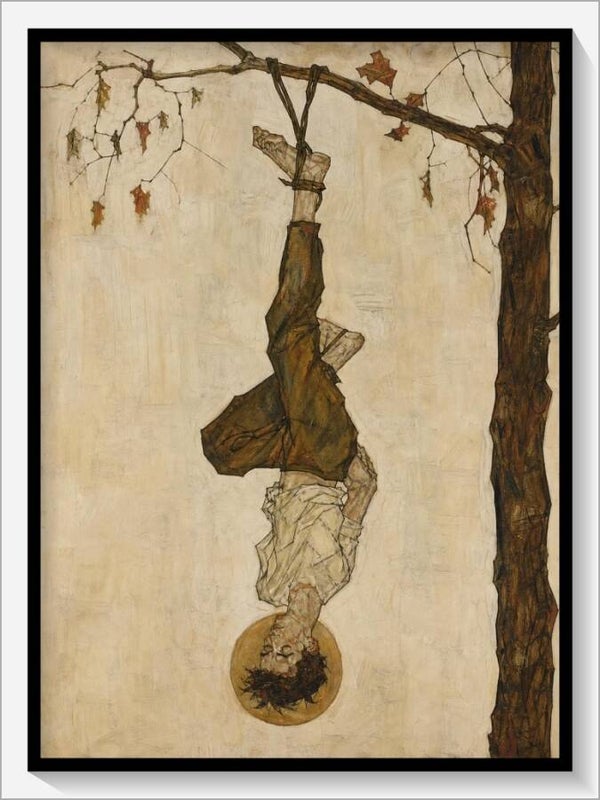 Schiele Tarot „XII Der Hängende"