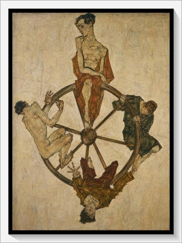 Schiele Tarot „X Das Schicksalsrad"