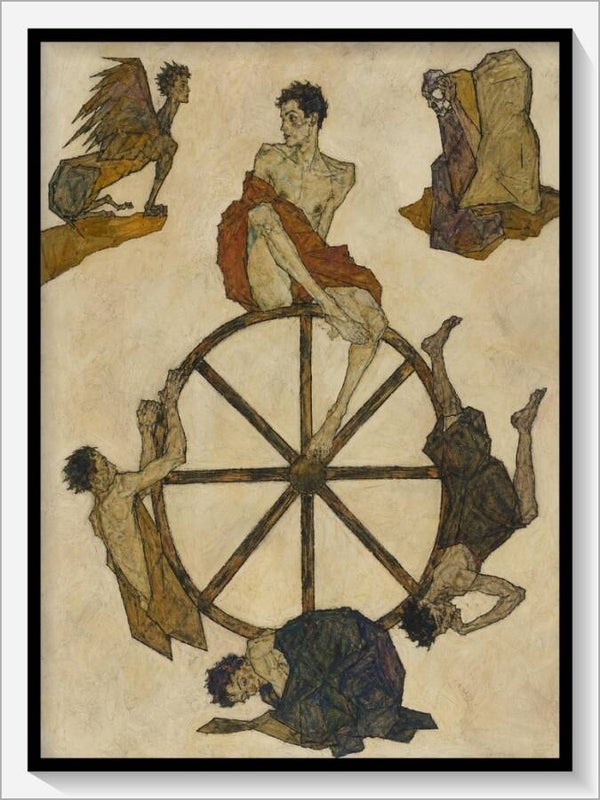 Schiele Tarot „X Das Schicksalsrad"