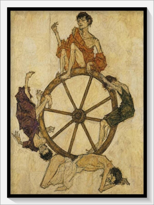 Schiele Tarot „X Das Schicksalsrad"