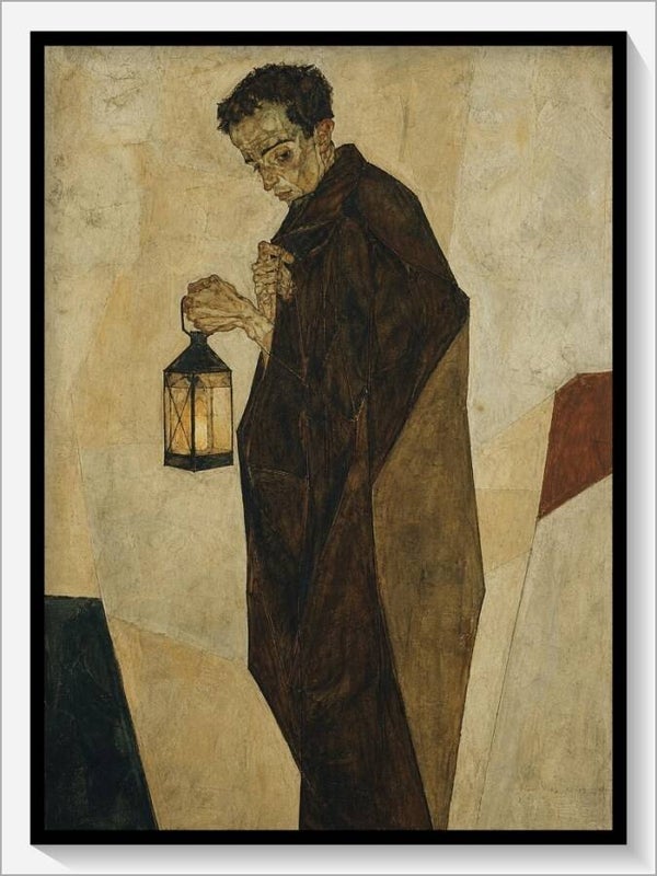 Schiele Tarot „IX Der Eremit"