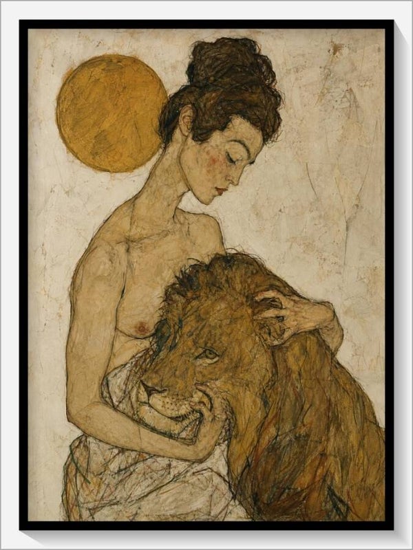 Schiele Tarot „VIII Die Kraft“