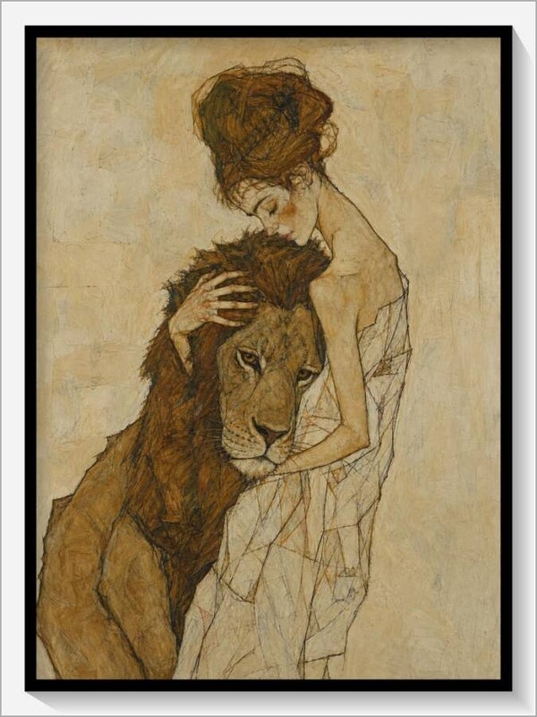 Schiele Tarot „VIII Die Kraft“