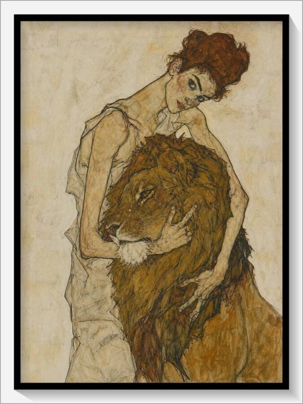 Schiele Tarot „VIII Die Kraft“