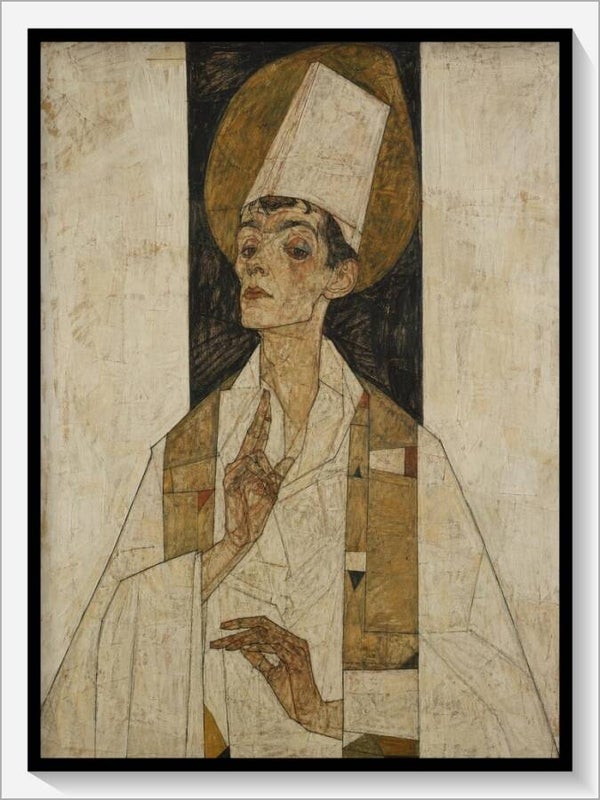 Schiele Tarot „V Der Hohepriester“