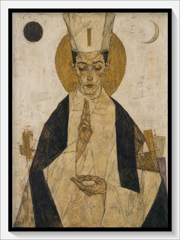 Schiele Tarot „V Der Hohepriester“