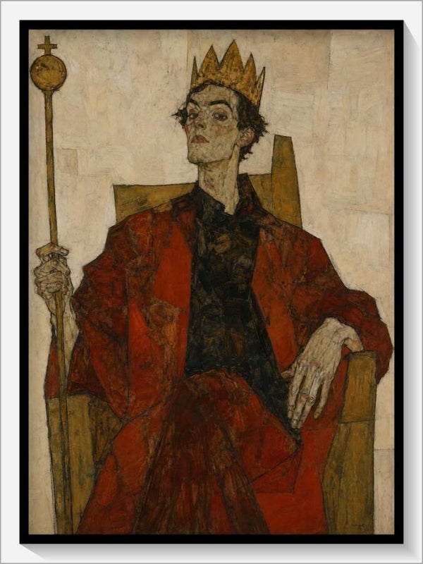 Schiele Tarot „IV Der Herrscher“