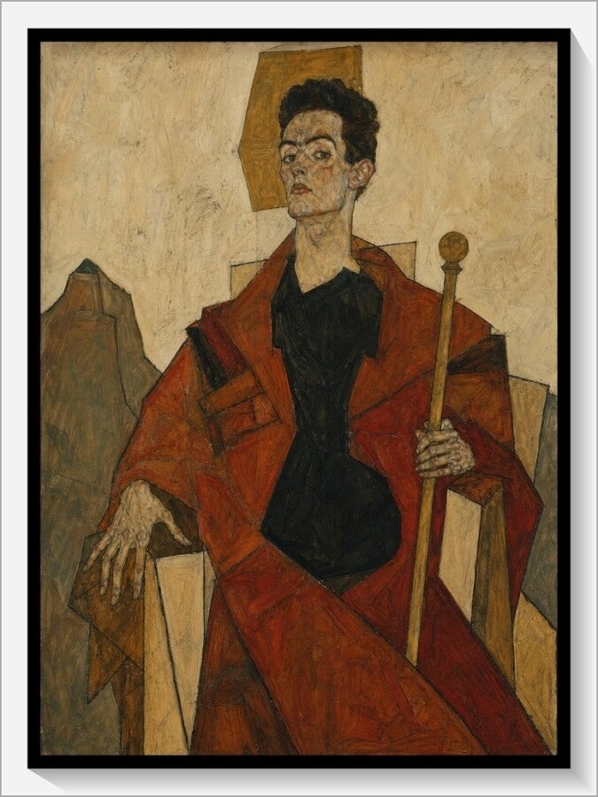 Schiele Tarot „IV Der Herrscher“