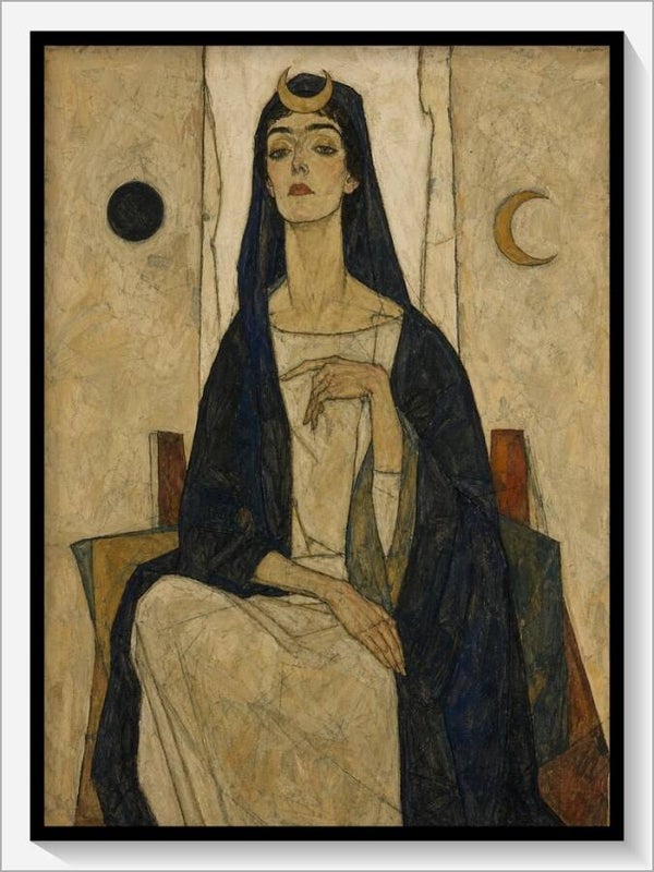 Schiele Tarot „II Die Hohepriesterin“