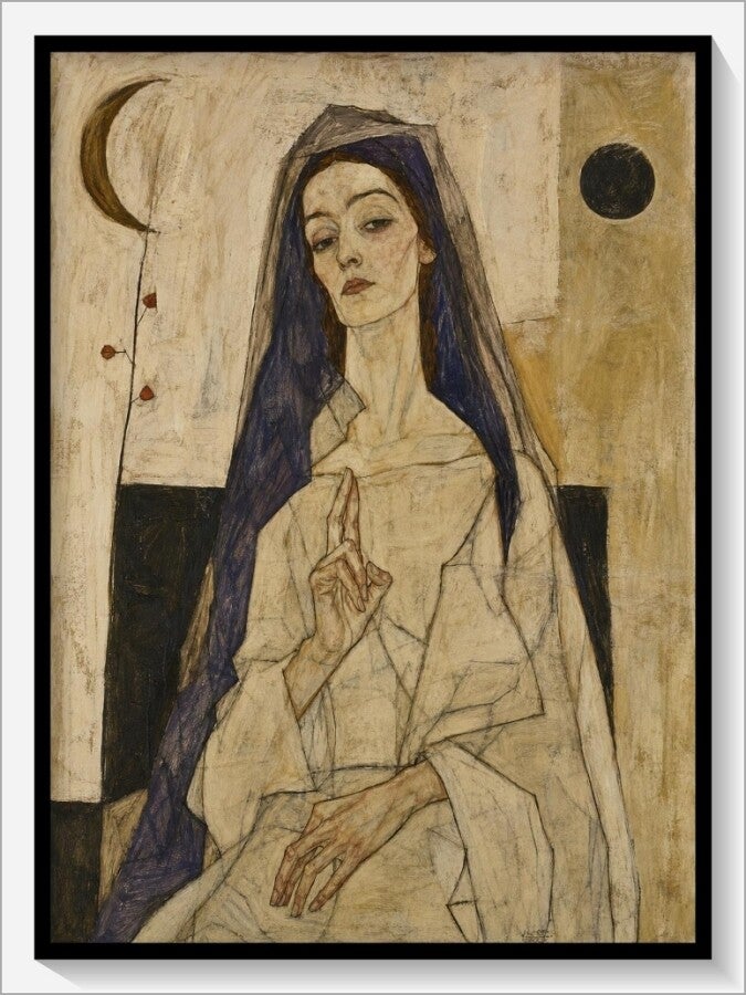 Schiele Tarot „II Die Hohepriesterin“