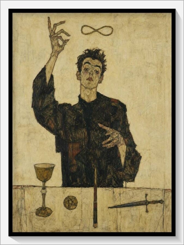 Schiele Tarot „I Der Magier“