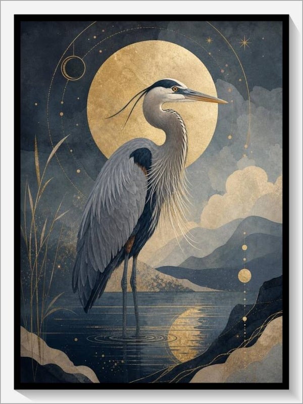 Krafttier „Der Fischreiher“