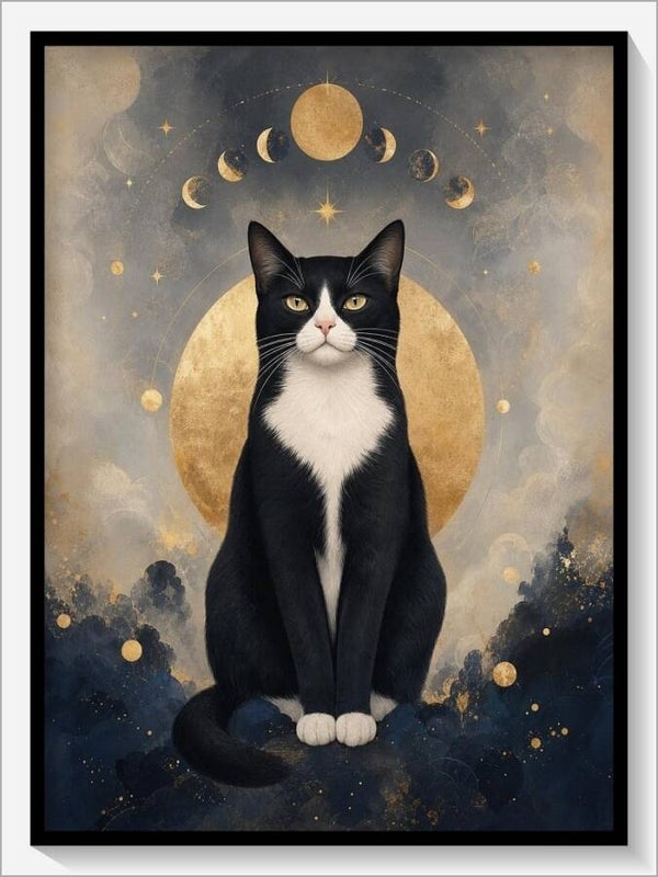 Krafttier „Die Tuxedo Katze"