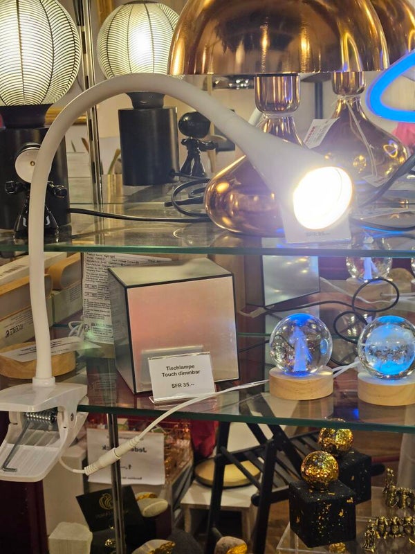 Klemmlampe weiss