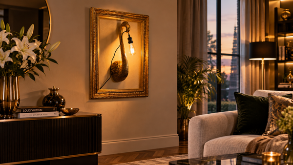 Wandlampe Flamingo Gold