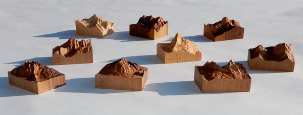 Bergmodell in Holz, Matterhorn