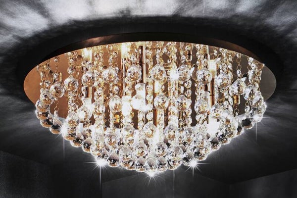 grosse Kristall-Deckenlampe