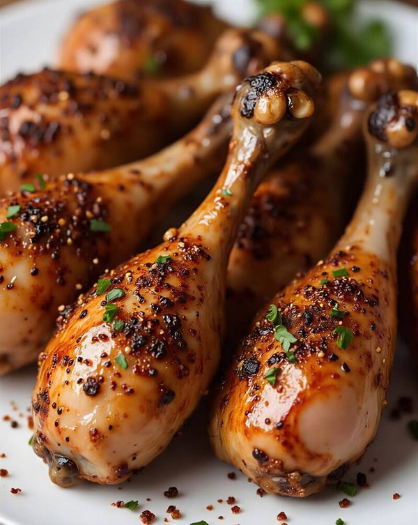 **Grilled and Roasted Chicken Legs**